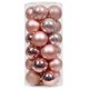 thumbnail image 1 of PYPESEEWY 2024 - Ofertas del día: 26 bolas navideñas de oro rosa, adornos de plástico irrompibles para árbol de Navidad, para fiestas, hogar, oficina, decoración navideña - Tamaño grande (2,36", 60, 1 of 5