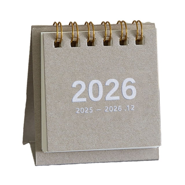 Mini Desk Calendar 2025 Unprinted Punch Card Countdown Planner for Desktop Use 7.5 cm x 6.5 cm x 3.5 cm Triangular Fold Design