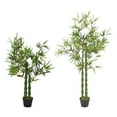 thumbnail image 2 of vidaXL Artificial Plant Bamboo with Pot Decorative Fake Bamboo Tree Green, 2 of 5