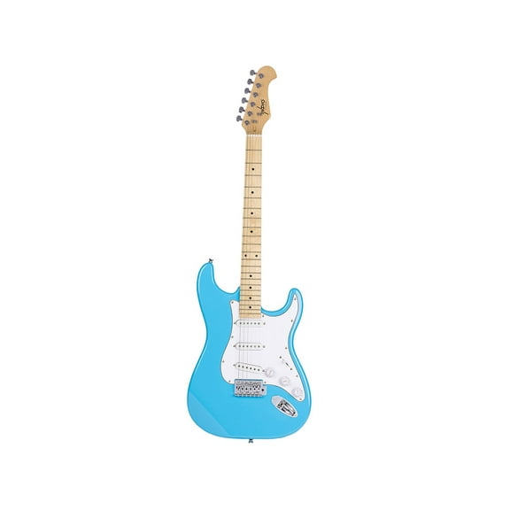 Monoprice Indio Cali Classic Electric Guitar - Blue, With Gig Bag