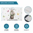 thumbnail image 6 of Groundhog Placemats Set of 12, Spring Floral Butterfly Botanical Placemats for Dining Table, Place Mats for Kitchen Tabletop, Waterproof Wipeable Dining Table Mats Set, 6 of 9