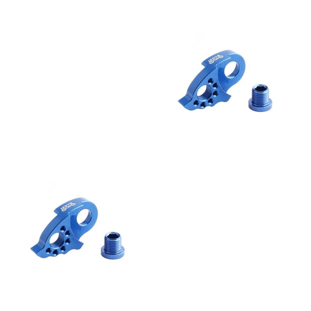 Yuarrent Extensor de suspensión de cambio de aleación de aluminio accesorios universales de ciclismo adaptador de volante equipo deportivo Azul 2piezas