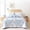 Blue Coral, variant on Coastal Quilts Bedding Set King Size - Summer Nautical Bedding Quilt with Pillow Cases, Beach Reversible Quilt Set Ocean Blue Seahorse Bedspreads Coverlet Soft Lightweight Comforter