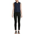 thumbnail image 2 of No Boundaries Juniors' Woven Sleeveless Top, 2 of 6