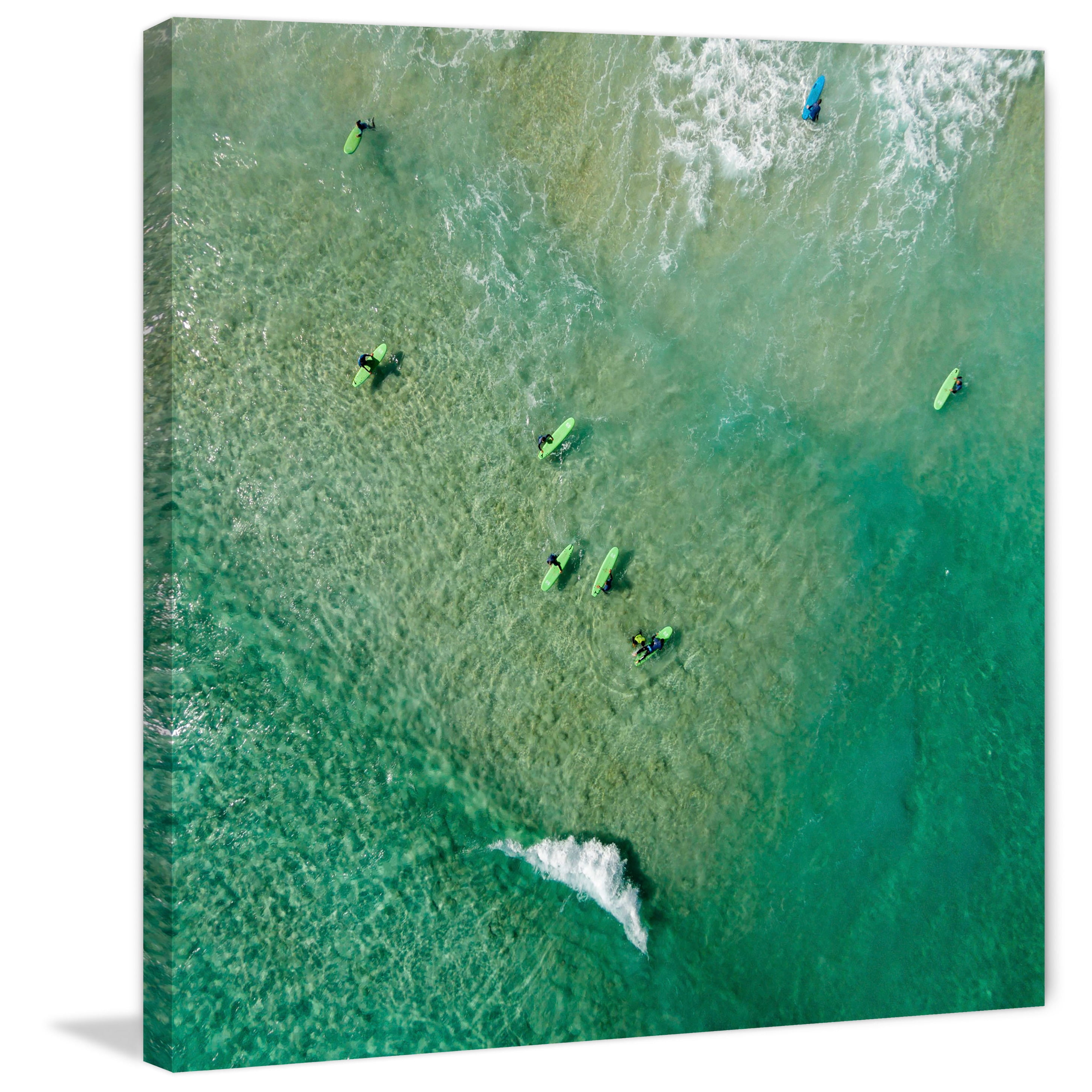 Marmont Hill "Green Boards" by Karolis Janulis Painting Print on Wrapped Canvas