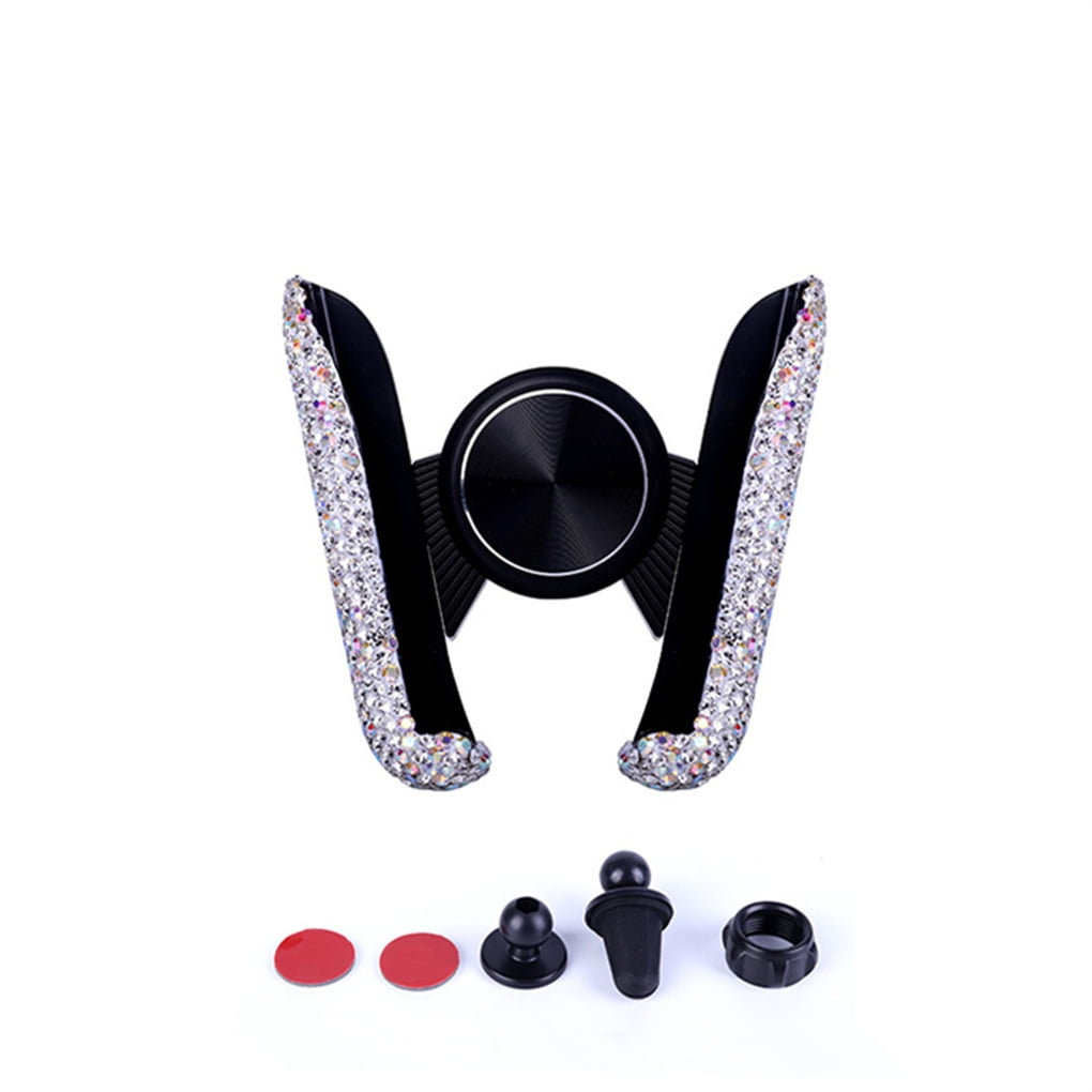 Car Cell Phone Holder Inside Vehiclemounted Rhinestones Air Vent Mount