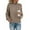 Khaki, variant on womens sweaters turtleneck sweater women Polyester Turtleneck Pullover style Long sleeves Lightweight women's sweaters Khaki L