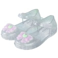 thumbnail image 2 of Girl's Jelly Sandals Summer Bow Flat Shoes Closed Toe Summer Beach Shoes Anti slip Transparent Fisherman's Shoes Girl, 2 of 6