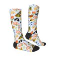 thumbnail image 3 of Daiia Sports Socks Insects and Flowers Printed Novelty Crew Socks for Men Women Knee High Socks Cotton Socks Soft & Breathable Support Unisex Socks, 3 of 9