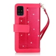 thumbnail image 6 of Dteck Wallet Case For Samsung Galaxy A71 (4G), Luxury Glitter Bling PU Leatether Zipper Purse Wallet Case with Built-in 9 Card Slots / Hand Strap, Rose, 6 of 6