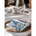 thumbnail image 6 of Blue Gnomes Christmas Cloth Napkins Set of 4 Reusable Dinner Napkins, Xmas Balls Tree Snowflake Wooden Cocktail Napkin Washable Table Napkins for Wedding/Holiday Party/Baby Shower 20"x20", 6 of 7
