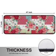 thumbnail image 5 of Kitchen Rugs Sets Of 2,Pioneer Flower Floral Print Pattern Anti Fatigue Kitchen Mat Rugs Non Slip Washable,Decorative Kitchen Floor Mats for Kitchen,Sink,Laundry,17"x47"+17"x47", 5 of 5