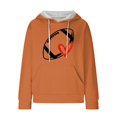 thumbnail image 4 of Holzkary Game Day Hooded Sweatshirt for Women Knit Sweatshirt Football Graphic Long Sleeve Sweater Football Season Pullover Funny Football Graphic Shirt Long Sleeve Game Day Pullover Hoodies Orange Xl, 4 of 4