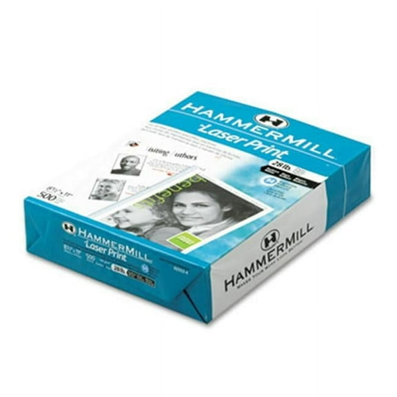 Hammermill  Laser Print Office Paper- 98 Brightness- 28lb- 8-1/2 x 11- White- 500 Shts/Ream