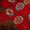 thumbnail image 3 of 2pcs Eye-catching Lucky Pocket Fine Workmanship Paper Decorative Wedding Red Envelope For Home, 3 of 5