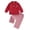 Watermelon Red, variant on Gerichy Toddler Baby Boy Christmas Outfit Tree Embroidery Long Sleeve Polo Collared Sweatshirt Plaid Pants Set Clothes 12 18 24 Months 2T 3T 4T