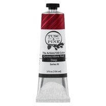 Tusc & Pine Artist Oil Paint - Quinacridone Red Deep, 150 ml, Non-Yellowing, Rich & Creamy Consistency, Maximum Pigment Load, Small Batch Milled Oil Paints Made in the USA for Professional Artists