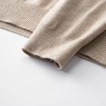 thumbnail image 5 of JTieacloth Big & Tall Mens Sweaters Male V Neck Sweater Simple Slim Fit Trend Underlay Shirt Men's Handsome Solid Color Knitting Shirt(Beige), 5 of 6
