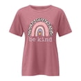 thumbnail image 4 of QHWAUAKFBN T Shirts For Women Trendy Loose Fit Print Crew Neck Organic Cotton Short Sleeve Tee Tshirts Top, 4 of 4