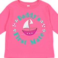 thumbnail image 4 of Inktastic Daddys First Mate (girl) Girls Long Sleeve Toddler T-Shirt, 4 of 5