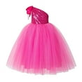thumbnail image 2 of Ekidsbridal One-Shoulder Sequin Tutu Flower Girl Dresses Wedding Pageant Gown Communion Baptism 182 12, 2 of 3