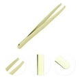 thumbnail image 3 of Unique Bargains 1 Pc Solid Color Eyebrow Tweezer for Bathroom Travel Hotel Gold Tone Stainless Steel, 3 of 4