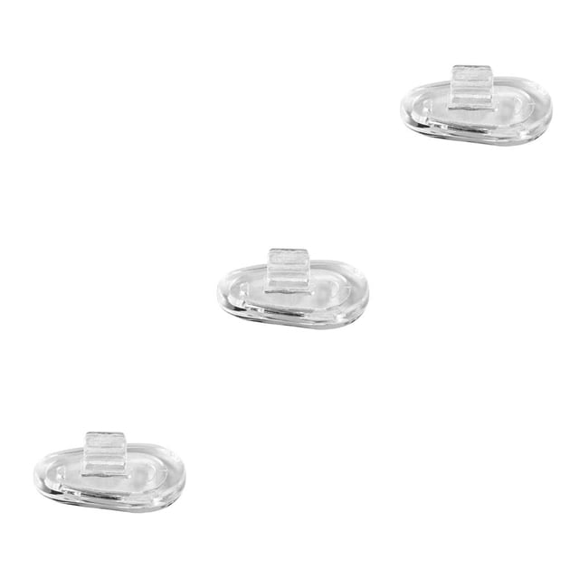 Minnieouse Almohadillas nasales de silicona ovaladas, 5 pares, tornillo de presión, tornillo de aire transparente, ligero, compacto para reemplazo de Type1 Minnieouse CBP289253