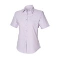 thumbnail image 1 of Henbury- Camisa clásica Oxford de manga corta para mujer (Lila), 1 of 2