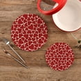 thumbnail image 2 of GZHJMY Cute Love Heart Trivet Pot Holder, Round Woven Potholders Set 2PCS-Braided - Coasters - Table Mats 58 for Kitchen Pans Bowl Teapot, 2 of 7