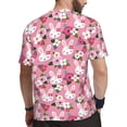 thumbnail image 2 of Wukai Rose Rabbit Print Men's Short-Sleeved Mesh T-Shirt,Quick-Dry Short Sleeve Workout T-Shirt-Medium, 2 of 8
