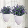 thumbnail image 3 of Sinhoon 12 Bundles Artificial Flowers Fake Lavender Flower UV Resistant Shrubs Plastic Plants for Outdoor Indoor Home Garden Porch Wedding Party Decor (Purple), 3 of 8