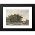 thumbnail image 2 of Johannes Warnardus Bilders 18x14 Black Modern Framed Museum Art Print Titled - Landscape with Trees (1841 - 1890), 2 of 5