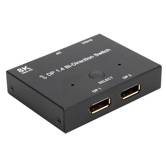 Convertidor de computadora negro, divisor de computadora, para pantalla equipada con computadora portátil Ecomeon no
