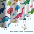 thumbnail image 6 of Dinosaur and Tree Pattern Shower Curtain 36"x72" ,Bathroom Decorative Shower Curtains Set with 12 Hooks,Modern Waterproof Washable Shower Curtain, 6 of 6