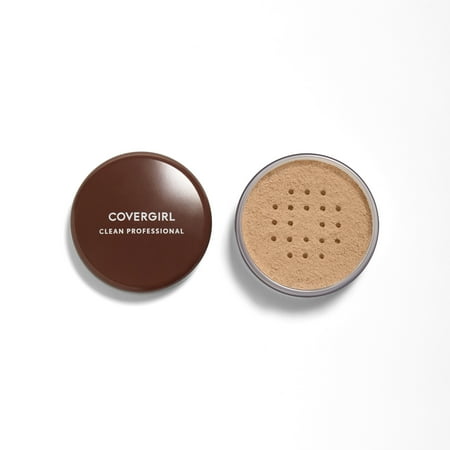 Organic Mineral Loose Foundation Powder - COVERGIRL Clean Professional Loose Powder, 125 Translucent Tawny