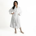 thumbnail image 6 of Women's Turkish Cotton Terry Ultra-Soft and Absorbent Long Bathrobe, White, 6 of 6