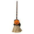 thumbnail image 2 of Halloween Animated Witch Broom with Light and Sound Effects,Moving Witch Figurine,Battery-Powered Flying Broomstick Decor for Halloween Party Indoor Outdoor Decoration, 2 of 7