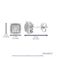 thumbnail image 2 of Vir Jewels 1/10 CTTW Lab Grown Diamond Composite Earrings in Sterling Silver With Push Backs For Women, 2 of 4