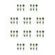 thumbnail image 2 of Advancent 6 piezas refrigerador mensaje pegatina suculenta cactus decorativo notas tablero titular decoración portátil accesorio blanco Blanco 10piezas, 2 of 6