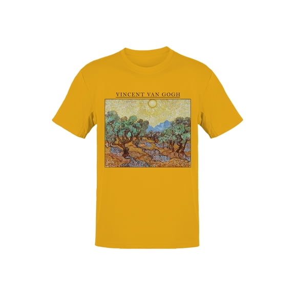 Vincent Van Gogh Sunlit Olive Grove Men's T-shirt