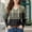 025_Khaki, variant on Business Casual Tops for Women Casual Printed V Neck Long Sleeve Blouse Tee Summer Tops