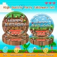 thumbnail image 6 of Jestar 96 Pcs Pixel Miner Crafting Party Supplies Plates Forks Napkins for 24 Guests, Video Game Theme Birthday Party Decoration, 6 of 10