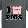 thumbnail image 4 of Inktastic I Love Pigs Youth T-Shirt, 4 of 5