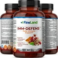 thumbnail image 4 of Fineland Vitamins Imm-Defens Immune Support with Quercetin, Zinc & Elderberry Antioxidant 60 Count 60 Capsules, 4 of 5