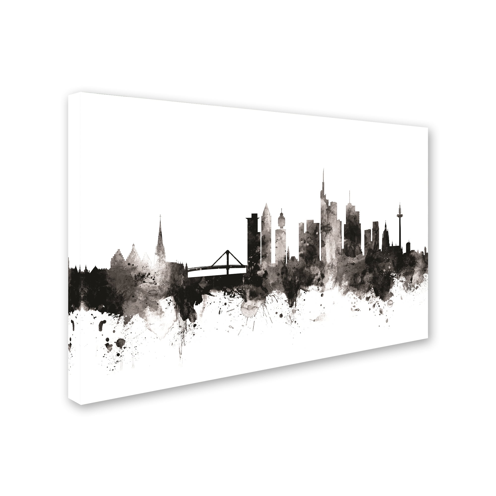 Trademark Fine Art 'Frankfurt Germany Skyline III' Canvas Art by Michael Tompsett