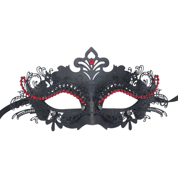 Mascarada para hombre y mujer con cadena de diamantes de imitación Decoración de Carnaval Adecuado para el traje del partido