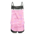 thumbnail image 5 of hotojiny 2 Piece Valentine's Day Pjs Set for Women Fashion Cute Sleeveless Cami Tops with Shorts Lace Trim Pajama Sets Homewear, 5 of 5