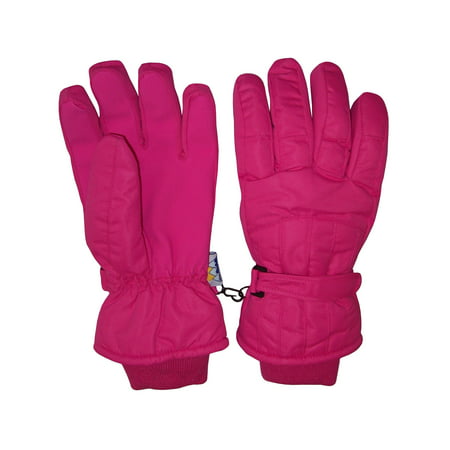 NICE CAPS Womens Ladies Adults Cold Weather Thinsulate Waterproof Ridges Winter Ski Snow Gloves