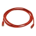 thumbnail image 1 of Monoprice - Network cable - RJ-45 (M) to RJ-45 (M) - 10 ft - UTP - CAT 6 - booted, snagless - red, 1 of 2