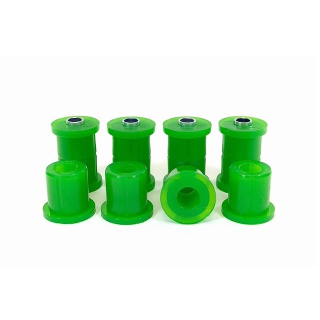 Ironman 4x4 Leaf Spring Bushing 1196UK Green; Polyurethane; 12 Bushing Halves
